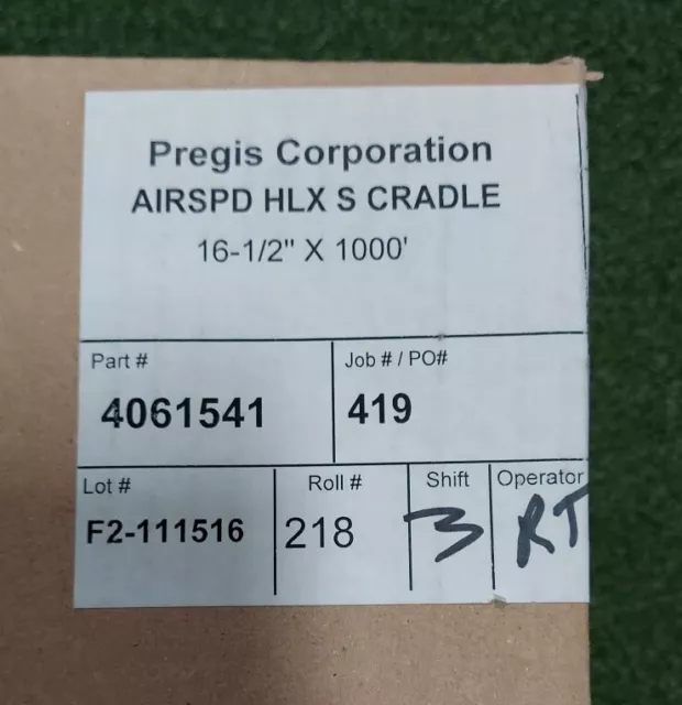 Pregis 4061541 Air Speed Fit Hlx Small Cradle 16.5 In X 1000 Ft Roll Air Pillow