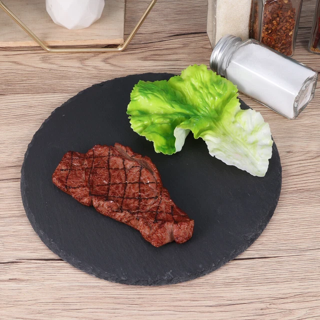 Plateau petit 2 Pieces, plateau de décoration 23 x 9,5 cm plateau noir ovale plateau