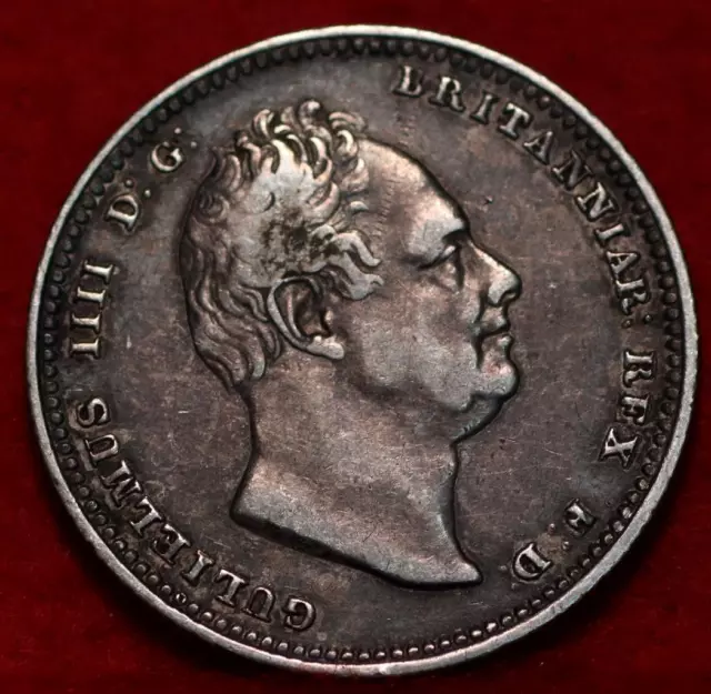 1834 Great Britain Shilling Silver Foreign Coin