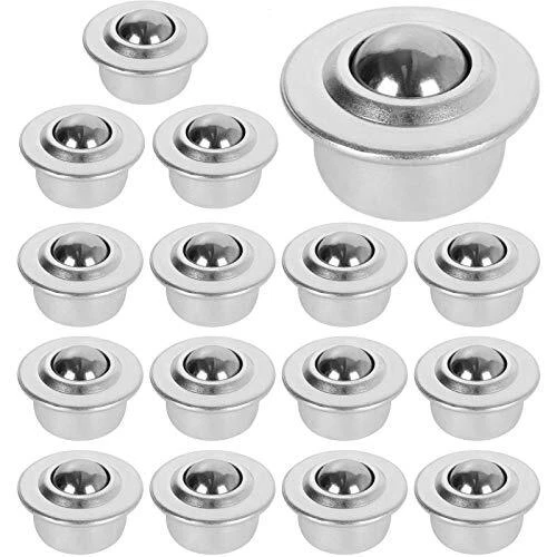 16PCS 5/8" Roller Ball Transfer Bearings CY-15H Carbon Steel Ball Transfer Be...
