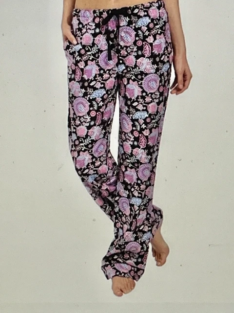 NWT Vera Bradley Sz Large "Alpine Floral" Flannel Pockets Pajama Lounge Pants