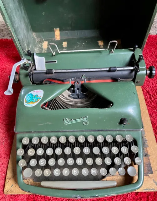 Schreibmaschine RHEINMETALL-Borsig AG Soemmerda/Thür. Antik DDR Vintage Retro