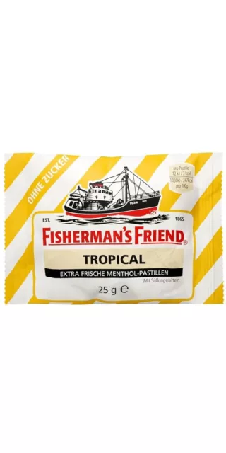 Fishermans Friend Tropical - 12 Beutel x 25g = 300g 2