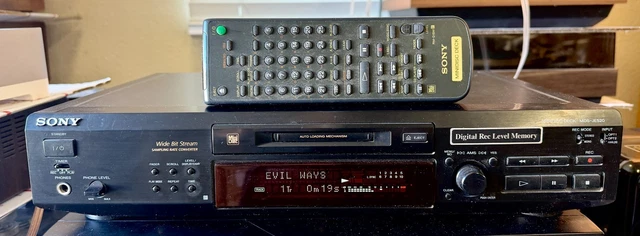Lecteur/enregistreur MiniDisc Sony MDS-JE520 (avec Télécommande)