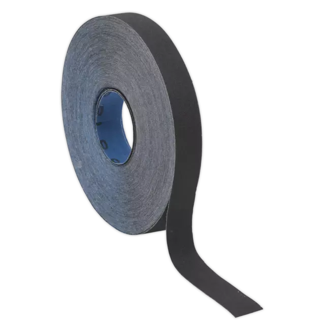 Rollo Esmeril Azul Sarga 25mm X 25m 60Grit ER252560 Sealey Nuevo