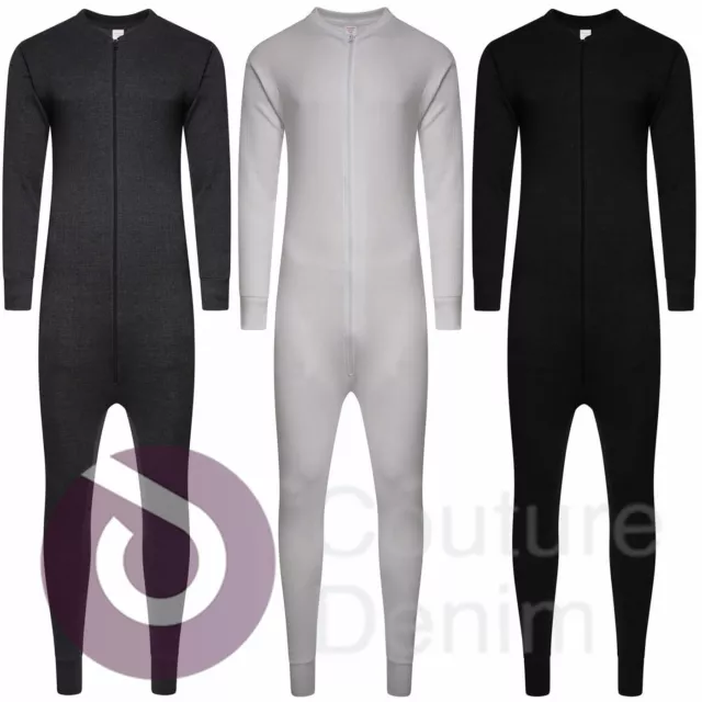 MENS ALL IN One Underwear Thermal Jumpsuit Set Union Zip Suit Base Layer  £10.99 - PicClick UK