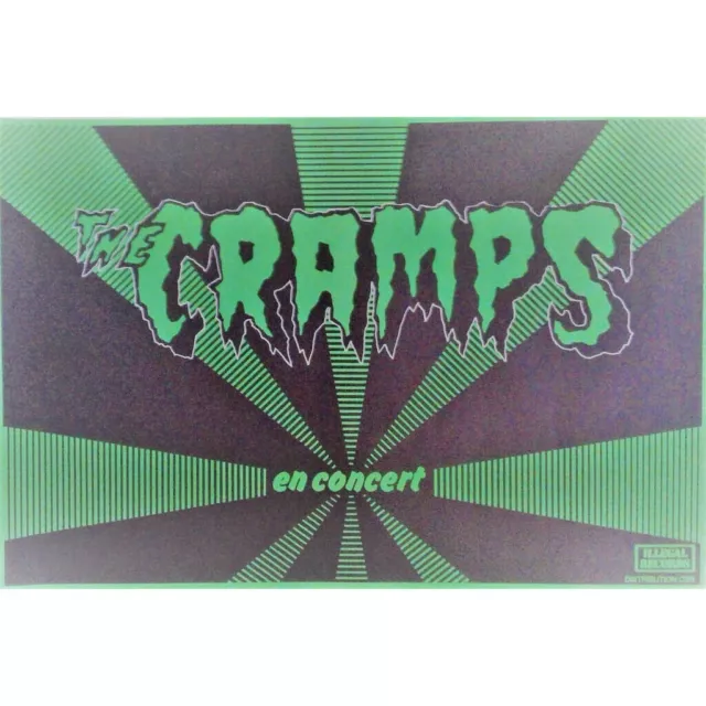 THE CRAMPS En Concert FRANCE 1981 original 'CBS-Illegal Records' Concert Poster! THE CRAMPS En Concert FRANCE 1981 original 'CBS-Illegal Records' Concert Poster!