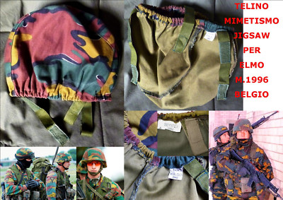 TELINO COPRI ELMETTO MIMETISMO DMP per ELMO M.1995 OLANDESE BANDA ELASTICA 