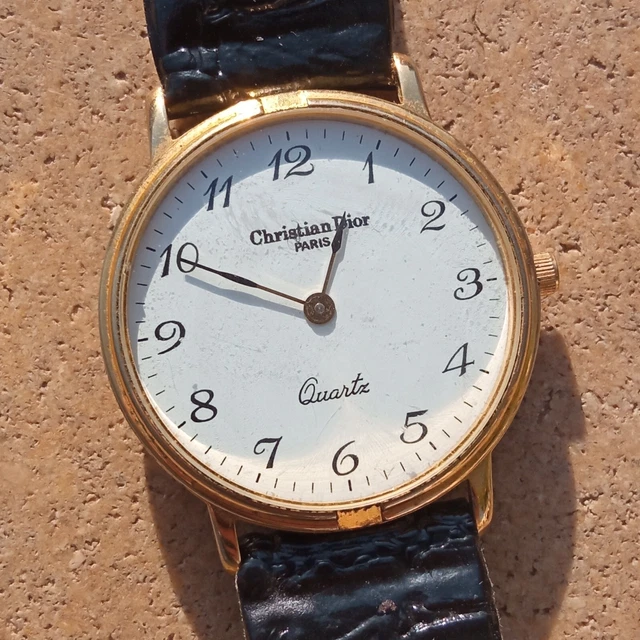 Christian Dior Paris Gold Plated Quartz Ladies Watch 30Mm