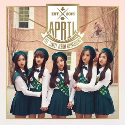 April - [Boing Boing] 1. einzelnes Album CD + Booklet + Fotokarte K-POP versiegelt DSP-Medien