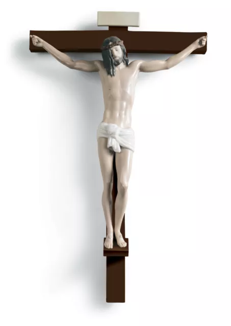 Lladro Our Saviour Crucifix Wall Art Figurine #6912 Brand Nib Jesus Save$$ F/Sh