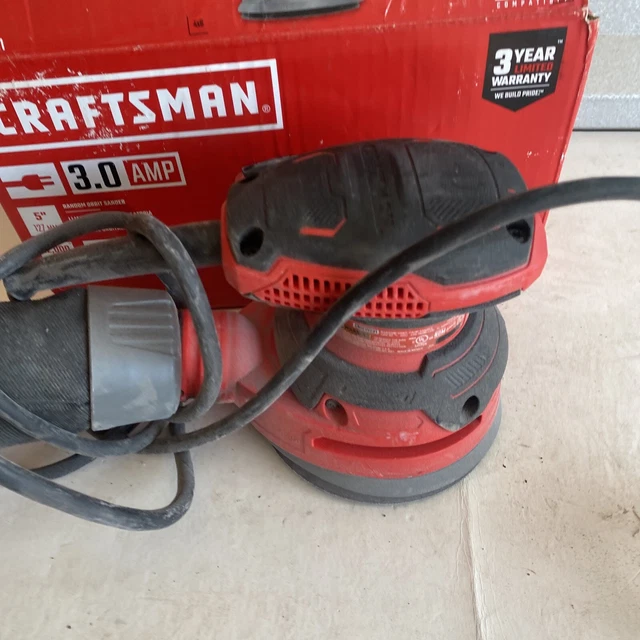 CRAFTSMAN CMEW231 120VOLT 3Amp Corded Random Orbital Sander w/Dust