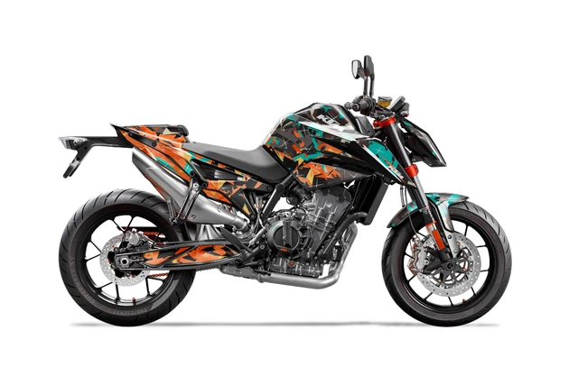 CUSTOM MX GRAPHICS Kit KTM 790 890 890R DUKE 2017 2023 Orange