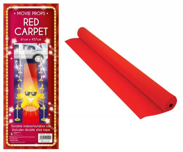 30ft Fake Pretend Red Carpet Runner Hollywood VIP Party Prom Photo Accessory