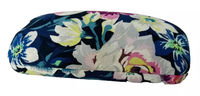 Vera Bradley Colorful Floral Eye Glasses Clamshell Hard Case Cloth Exterior