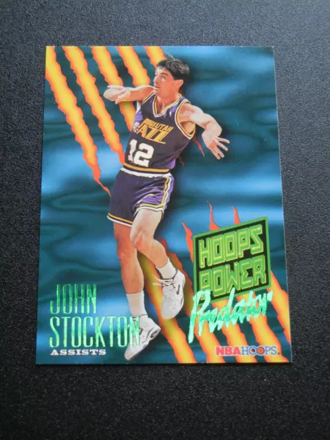 1994-95 Hoops Power Predator #P-8 John Stockton - Utah Jazz