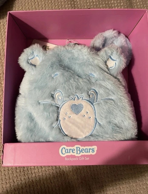 SKINNY DIP PINK Fluffy Care Bears Plush Backpack Bag Gift  display picture 1