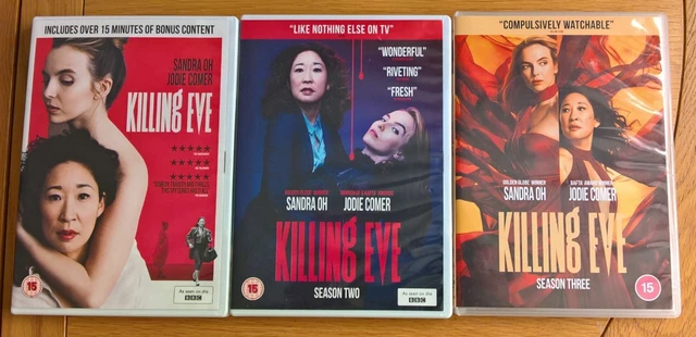 KILLING EVE Complete Series 1 2 & 3 DVD Set BBC / Universal Sandra Oh ...