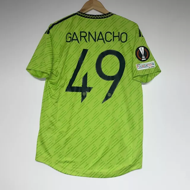 Manchester United 2022 Player Issue Football Shirt Garnacho BNWT Size 7/Large