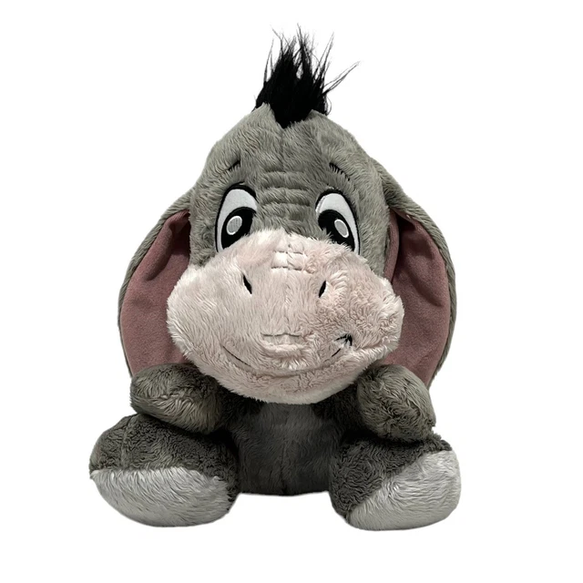 Disney Parks Baby Eeyore Winnie the Pooh Fluffy Plush 12" Stuffed Animal Donkey