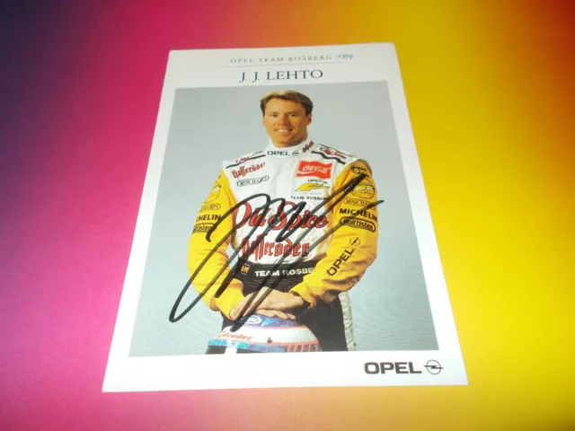 J.J. Letho  Formel 1  signed signiert autograph Autogramm auf Autogrammkarte