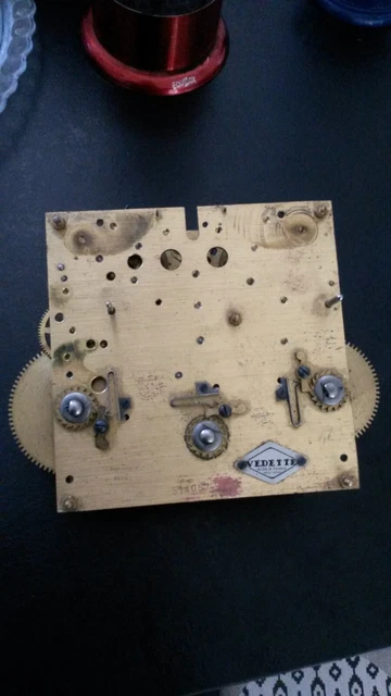 Meccanismo Di Pendolo Orologio Antico Francia Xx Em Secolo M4
