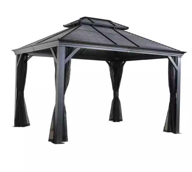 Pavillon Pergola Mykonos Sojag 10x14 Gartenpavillon Überdachung Gartenzelt