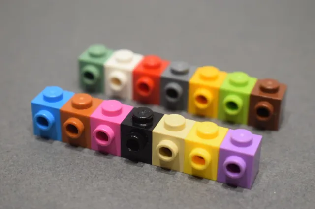 LEGO 87087 mattoncini 1x1 con borchia su un lato confezione da 4 colori selezionati