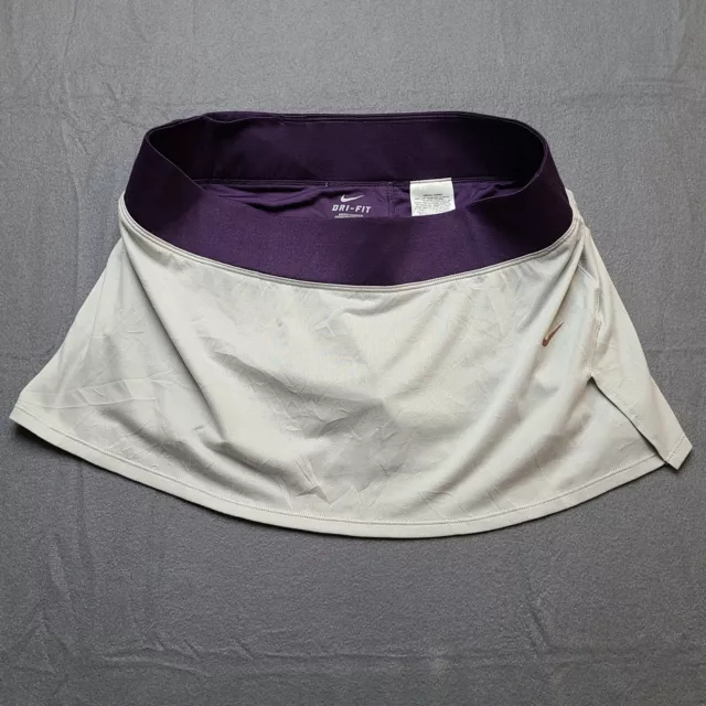 Nike Womens Skort Light Purple Stretch Knit Shorts Skirt Tennis Golf Sports L
