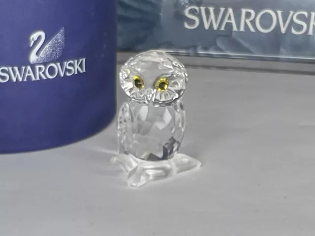 Swarovski Figur 1003319 Eule 4 cm. Ovp & Zertifikat. Top Zustand