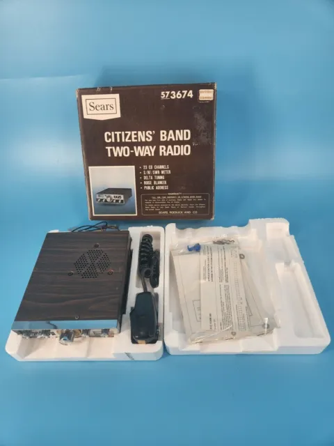 Vintage Sears 23 citizens band two-way CB radio 61-36741
