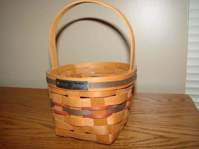 INAUGURAL Collection Basket FIRST IN SERIES 1989 Longaberger With Protector 3