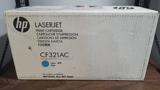 HP 653A CF321AC Genuine OEM Cyan LaserJet Toner Cartridge Flow MFP/MFP M680 NEW