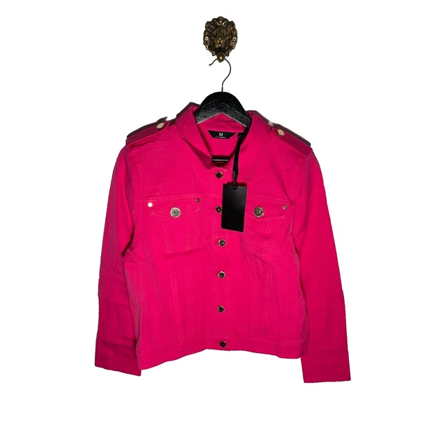 Giacca a camicia in denim in stile workwear con motivo Monogram Giacca a camicia in denim in stile workwear con motivo Monogram