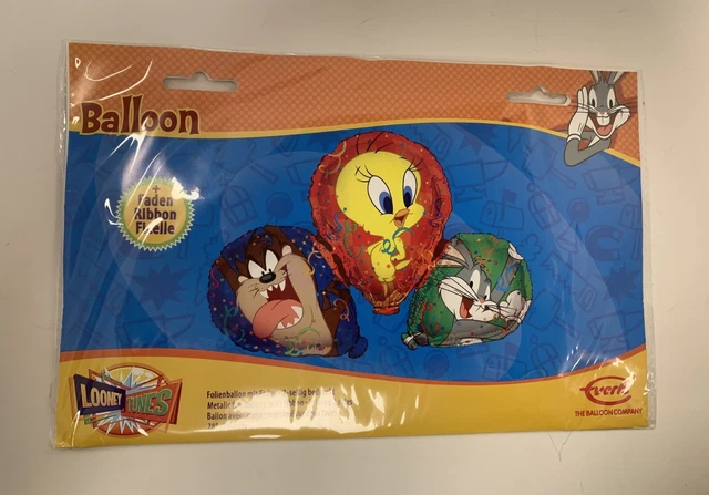 LOONEY TUNES SET OF 3 BIRTHDAY BALLOONS - Tweety Pie Bugs Bunny