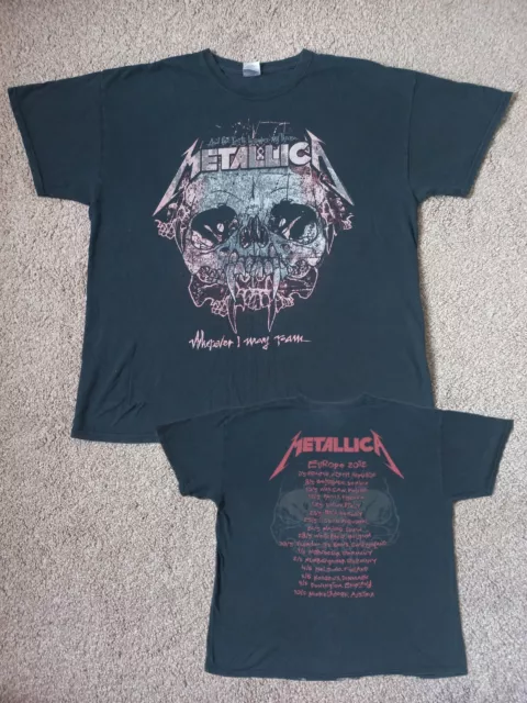 Vintage Metallica 2013 Tour T-Shirt - Size XL - Heavy Thrash Metal - Megadeth