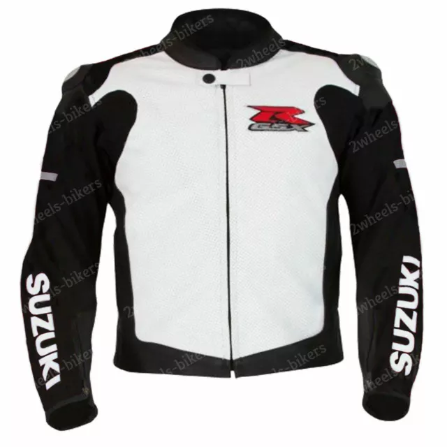 GSXR-SUZUKI Motorrad Lederjacke Sports Herren MOTOGP Rennen Motorrad Lederjacken