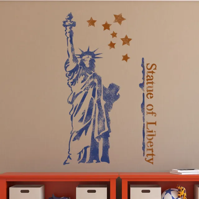 The Statue of Liberty Wall Stencil for Wall decor GRAFFITI better than wallpaper