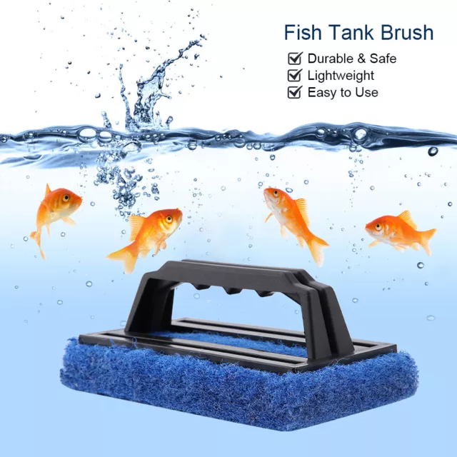 Aquarium Fish Tank Cleaning Brush Glass Algae Scraper Cleaner Aquarium Netto Qcs 2