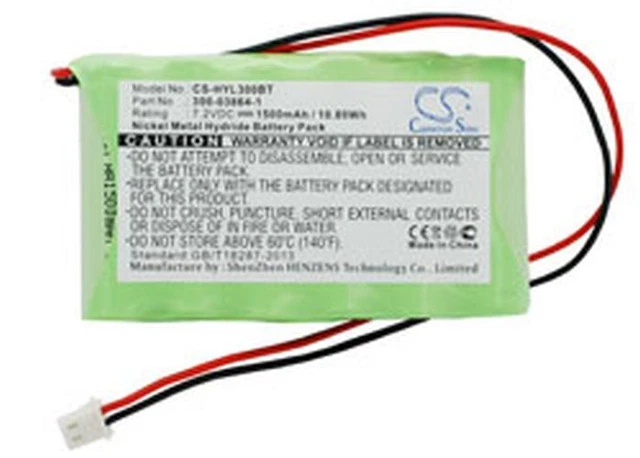 Replacement Battery For Ademco Walynx-Rchb-Sc K5109 7.20V