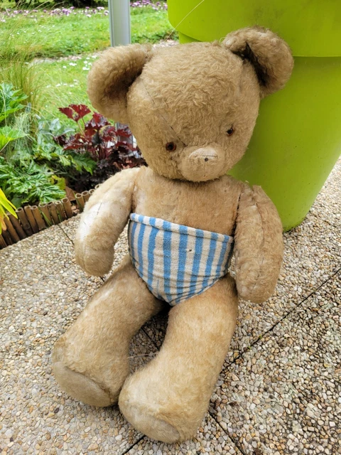 Ours en peluche ancien 24 cm Rare CPH & AT - Jeux & Jouets
