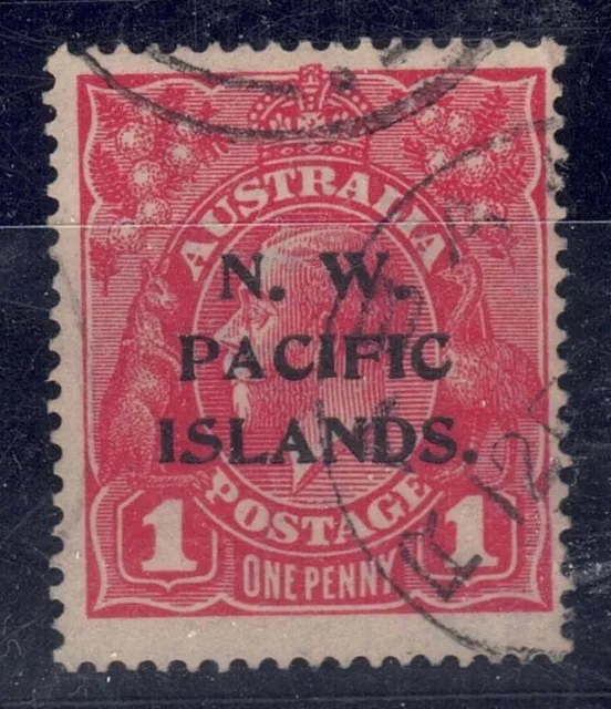 New Guinea - NWPI 1915-16 1d KGV watermark Tudor Crown Used RABAUL - Variety