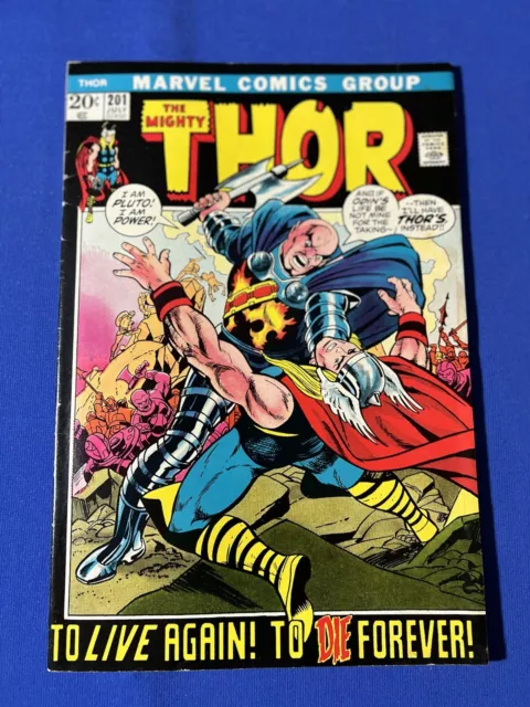 The Mighty THOR #201  (July 1972)      HIGH GRADE      The Origin of EGO PRIME!