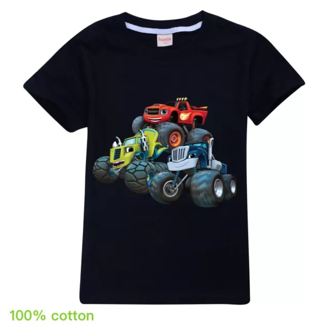 Blaze and the Monster Machines Boys Girls Unisex Kid T Shirt 100% Cotton AU Shop