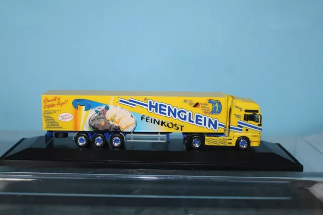 Herpa  1:87   Lkw  Man   Tga Kühlkoffersattelzug Henglein In Ovp  (X4)