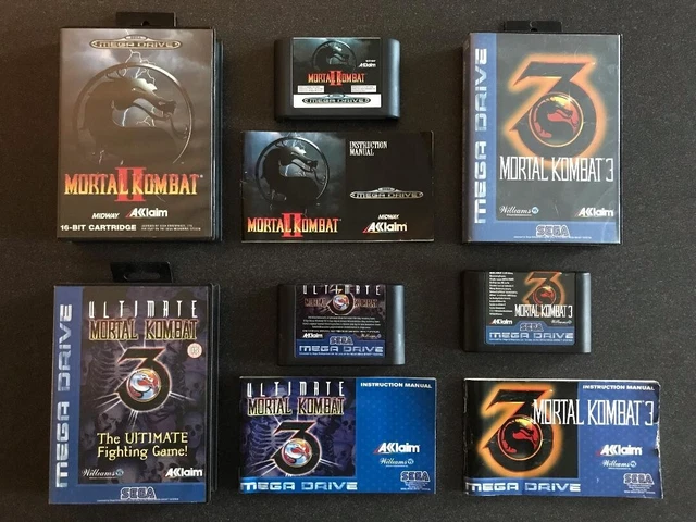 Mortal Kombat 2 3 Ultimate MK (Sega Mega Drive Pal Eur Europe) Complete Good