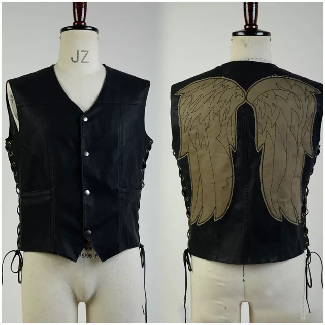 Walk Dead Governor Daryl Dixon Angle Wings Cosplay Jacket Costume Vest Coat Suit