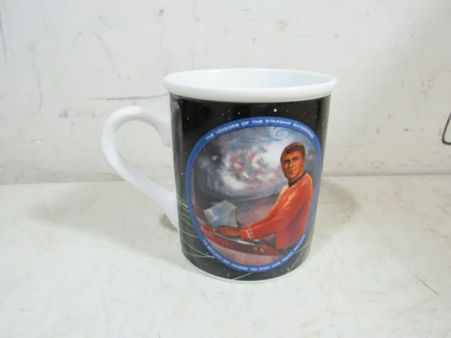 Vintage STAR TREK Mug Hamilton Collection 4 Mugs Sulu Mr. Spock Dr. McCoy  Scotty
