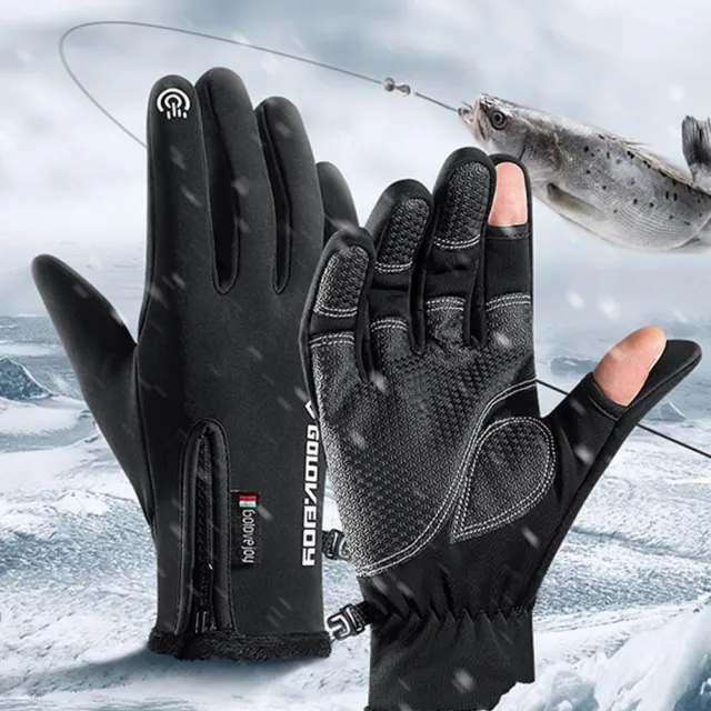 Gants de pêche 2 doigts 2 pièces gants de pêche 2 protège-doigts  antidérapant respirant en plein air équipement de pêche fournitures