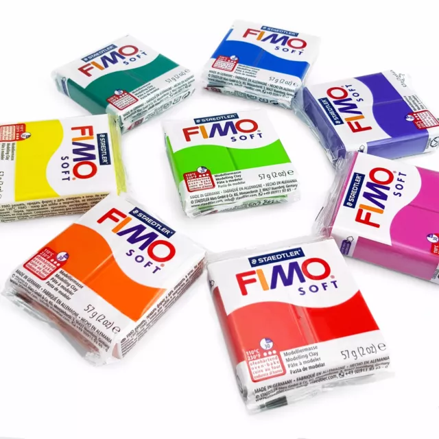 FIMO Suave Polímero Horno Modelado Arcilla - 57g - Set De 8 - Colores Del Arco
